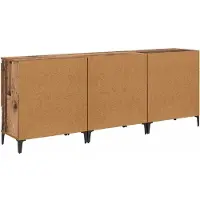 vidaXL Dressoirs 3 pcs Oud Hout 60 x 35 x 70 cm Bewerkt hout