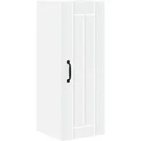 vidaXL Wandkast LUCCA Wit 30 x 31 x 80 cm Bewerkt hout