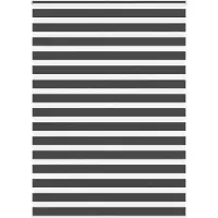 vidaXL Dubbele rolgordijn, zwart, 165x200 cm, stofbreedte 160,9 cm, polyester