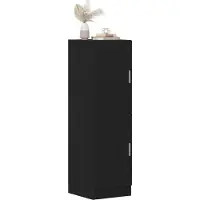 vidaXL Keukenkast 38x41,5x131,5 cm bewerkt hout zwart