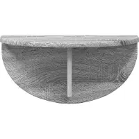 vidaXL Wandplank Muurmontage Grijs Sonoma 48 x 24 x 24 cm Bewerkt hout