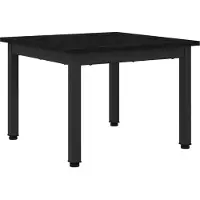 vidaXL Salontafel Zwart Eiken 50 x 50 x 36 cm Bewerkt hout