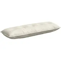vidaXL Rugkussen Crèmekleurig 140 x 50 cm Corduroy stof