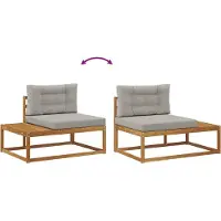 vidaXL Buiten bank set Massief Acacia Hout en Polyester