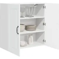 vidaXL Vaatwasserpaneel Kalmar Wit 80 x 31 x 80 cm Bewerkt hout