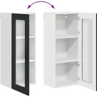 vidaXL Vaatwasserpaneel Kalmar Zwart 40 x 31 x 100 cm Bewerkt hout