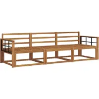 vidaXL Buiten bank set 3 st Naturel Massief Acacia Hout