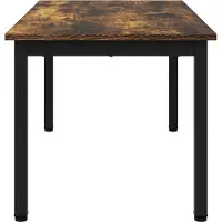 vidaXL Salontafel Rook Eik 100 x 50 x 45 cm Bewerkt hout