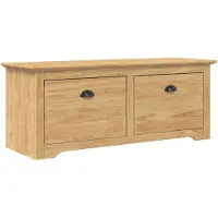 vidaXL Gangbank BODO HoningBruin 114 x 40 x 50 cm Bewerkt hout