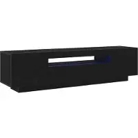 vidaXL TV Kast 160 x 35 x 40 cm Zwart Bewerkt hout