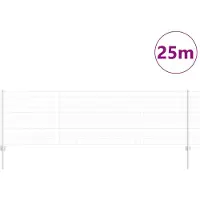 vidaXL Euro-hek met palen 25 x 0,8 m Gegalvaniseerd staal Mesh