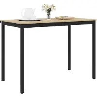 vidaXL Staande Bartafel Bewerkt hout Rechthoekig
