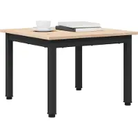 vidaXL Salontafel Naturel 50 x 50 x 36 cm Massief grenenhout