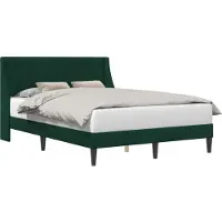 vidaXL Bedframe met hoofdeinde Donkergroen 120 x 200 cm Fluweel