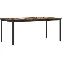 vidaXL Eettafels 180 x 90 x 75 cm Bewerkt hout Rechthoekig