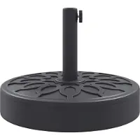 vidaXL Parasolvoet voor stokken van Ø38 / 48 mm 25 kg rond
