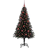 vidaXL Kerstboom Zwart 150 cm PVC
