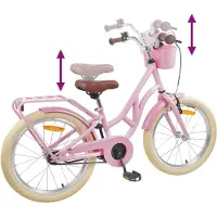 vidaXL Kinderfiets 24 Inch voor 8-12 jaar oud Licht Roze