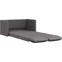 vidaXL Slaapbank vloermodel 2-in-1 112x174x55 cm kunstleer grijs