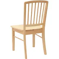 vidaXL Eetstoelen 2 st Massief Rubberhout Naturel 50 x 52,5 x 91 cm