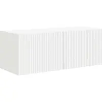 vidaXL TV-kastset, wandmontage, 3 stuks, wit, houtvezel