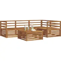 vidaXL Buiten bank set 5 st Naturel Massief Acacia Hout