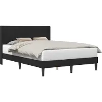 vidaXL Bedframe met hoofdeinde Zwart 140 x 190 cm Fluweel