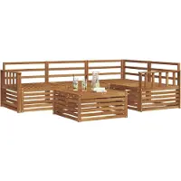 vidaXL Buiten bank set 5 st Naturel Massief Acacia Hout