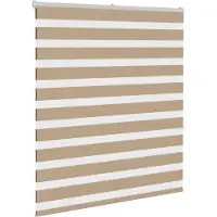 vidaXL Zebra Blind 120x150 cm stofbreedte 115,9 cm polyester zandbruin