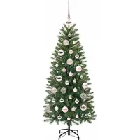 vidaXL Kunstkerstboom Groen 120 cm PE en PVC
