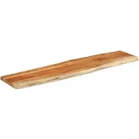 vidaXL Tafelblad rechthoekig natuurlijke rand 160x40x3,8 cm acaciahout