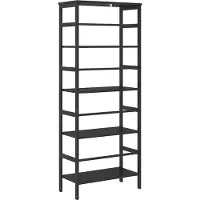 vidaXL Boekenplank 4-laags 40 x 29.5 x 115 cm Bewerkt hout Zwart Eiken