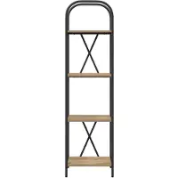 vidaXL Boekenplank 4-laags 40 x 30 x 146 cm Bewerkt hout Artisan Eiken