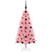 vidaXL Kerstboom Roze 120 cm PVC