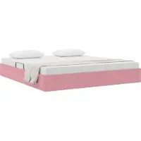 vidaXL Ottoman Bedframe met opslag Roze 160 x 200 cm Fluweel