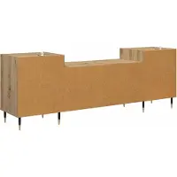 vidaXL TV Kast 160 x 35 x 55 cm Artisan Eiken Bewerkt hout