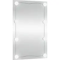 vidaXL Wandspiegel met LED's rechthoekig 40x60 cm glas