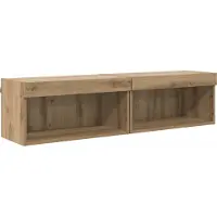 vidaXL Tv-meubelset 2 st Artisan Eiken Bewerkt hout