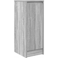 vidaXL Dressoir 29,5x34x76 cm bewerkt hout grijs sonoma eikenkleurig