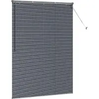 vidaXL Venetiaanse jaloezie Donkergrijs 175 x 135 cm 25 mm Aluminium
