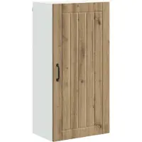 vidaXL Wandkast LUCCA Artisanaal eiken 50 x 31 x 100 cm Bewerkt hout