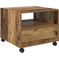 vidaXL Salontafel Oud Hout 55 x 55 x 45cm Bewerkt hout