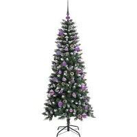 vidaXL Kunstkerstboom Groen 150 cm PVC en Plastic en Staal