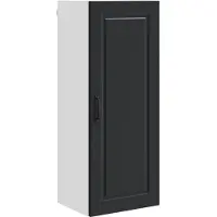 vidaXL Wandkast PORTO Zwart 40 x 31 x 100 cm Bewerkt hout