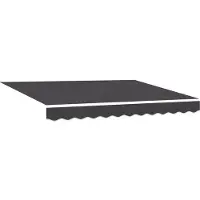 vidaXL Vervangingsdoek voor zonnescherm Antracietkleurig 330 x 195 cm