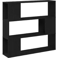 vidaXL Tv-meubelset 100 x 24 x 94 cm Zwart Eiken Bewerkt hout