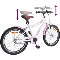 vidaXL Kinderfiets 24 Inch voor 8-12 jaar oud Licht Roze
