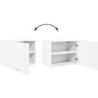 vidaXL Hangkast Wit 50 x 31 x 40 cm Bewerkt hout