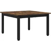 vidaXL Salontafel Rook Eik 60 x 60 x 36 cm Bewerkt hout