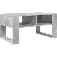 vidaXL Salontafel Beton Grijs 92 x 53 x 45 cm Bewerkt hout